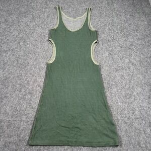 Tramando Green Cut-Out‎ Side Sleeveless Mini Bodycon Tank Dress Women's Size S